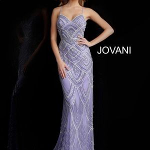 Jovani lavender prom dress